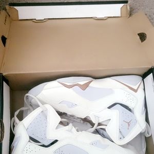 Kids Air Jordan True Flight GS Sail Metallic Red Bronze White Gold 342